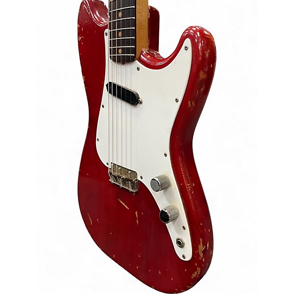Vintage 1963 Fender MUSICMASTER Red Solid Body Electric Guitar