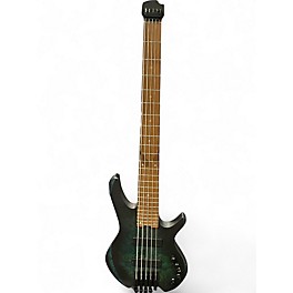 Used Cort Artisan Space 5 Star Dust Green Electric Bass Guitar