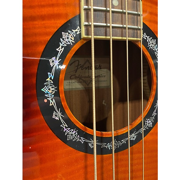 Used Fender T Bucket Bass 3 Tone Sunburst Acoustic Bass Guitar