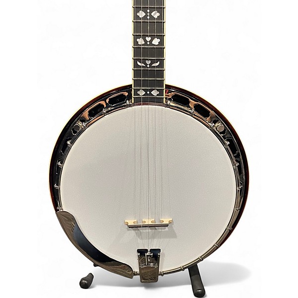 Used Recording King the elite hearts & flowers Natural Banjo