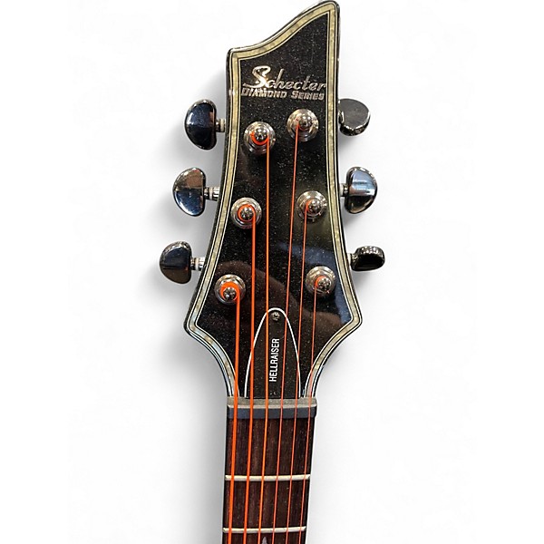 Used Schecter Guitar Research Hellraiser C1 Hybrid Black Solid Body Electric Guitar