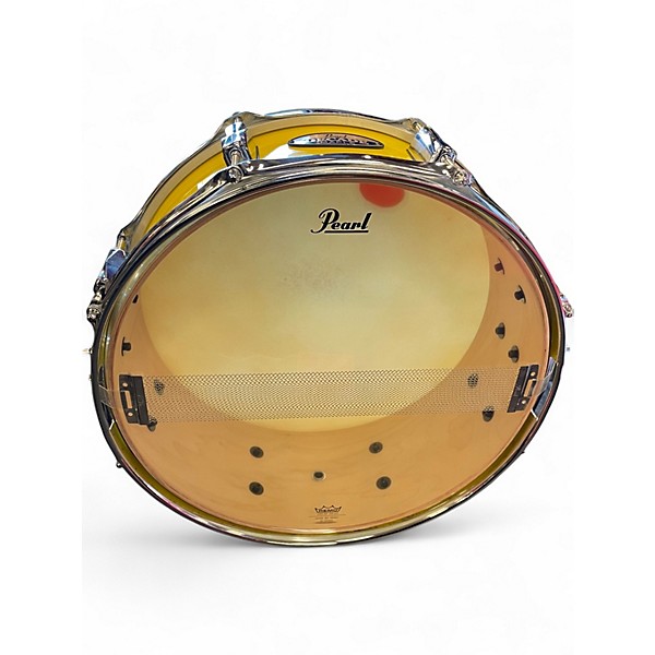 Used Pearl 14in DECADE MAPLE SNARE Yellow Drum