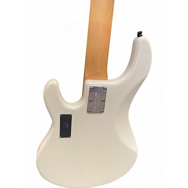 Used Ernie Ball Music Man STINGRAY5 WHITE SPARKLE Electric Bass Guitar