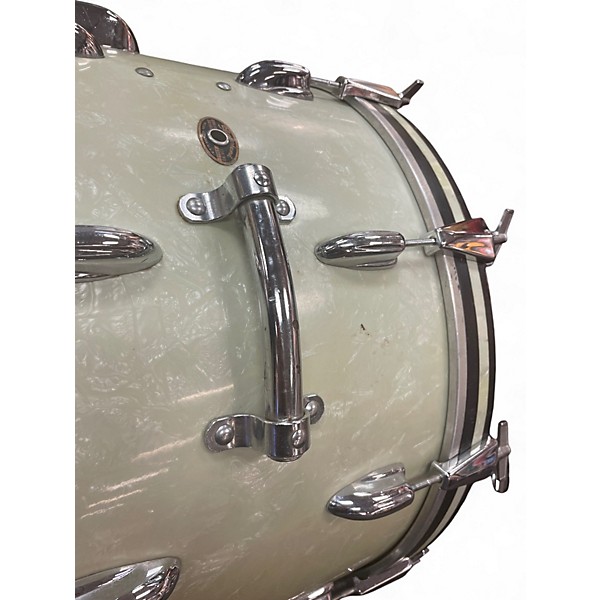 Vintage 1965 Slingerland 3 Piece 3 PIECE WHITE MARINE PEARL Drum Kit