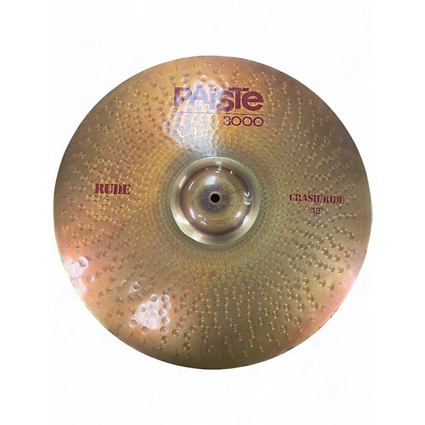 Used Paiste 18in 3000 RUDE CRASH 18" Cymbal,Specials : American Fashion Style Bags On Sale