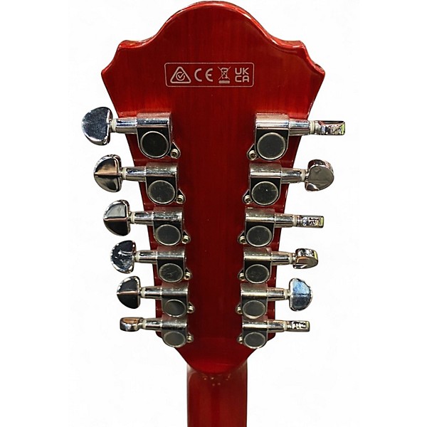 Used Ibanez AS7312 12 String Artcore RED Hollow Body Electric Guitar