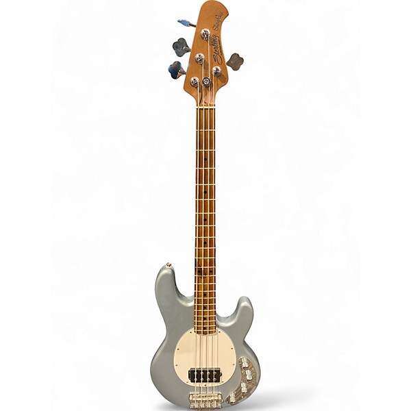 Used Sterling by Music Man StingRay Classic Silver Electric Bass Guitar