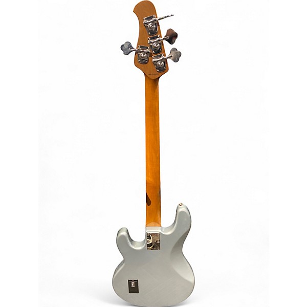 Used Sterling by Music Man StingRay Classic Silver Electric Bass Guitar