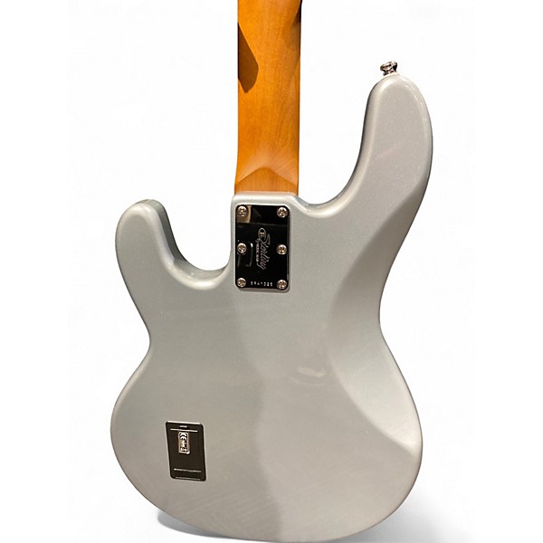 Used Sterling by Music Man StingRay Classic Silver Electric Bass Guitar