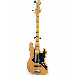 Used Squier Jazz Bass 5 String Maple Electric Bass Guitar