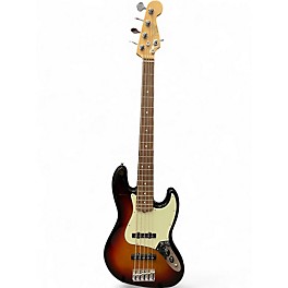 Used Fender American Professional Jazz Bass V Sunburst Electric Bass Guitar