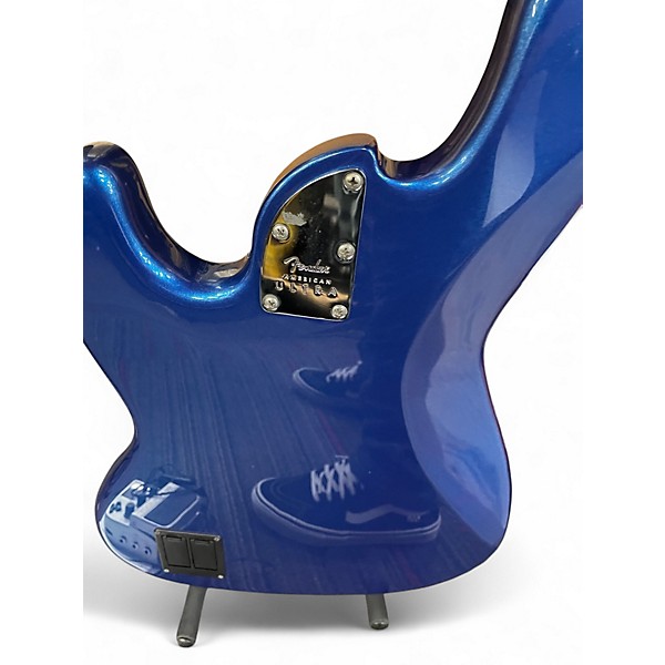 Used Fender American Ultra Jazz Bass Blue Electric Bass Guitar