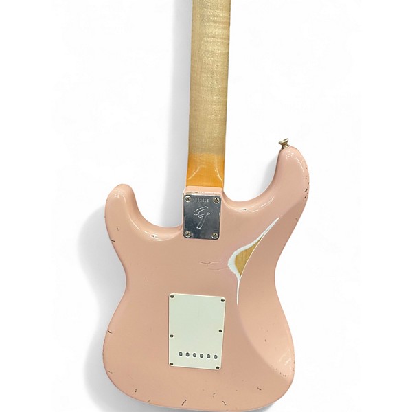 Used 2006 Fender Vintage 1968 Stratocaster Relic Custom Shop Shell Pink Solid Body Electric Guitar