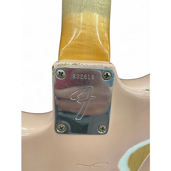 Used 2006 Fender Vintage 1968 Stratocaster Relic Custom Shop Shell Pink Solid Body Electric Guitar