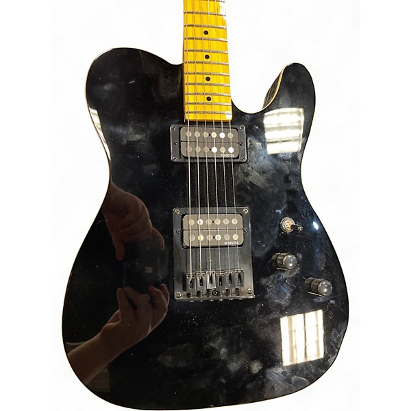 Used Schecter Guitar Research pete townshens diamond serise Black Solid Body Electric Guitar