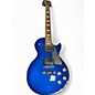 Used 2012 Gibson Nitrous Les Paul Studio Nitrous BLUE Solid Body Electric Guitar thumbnail
