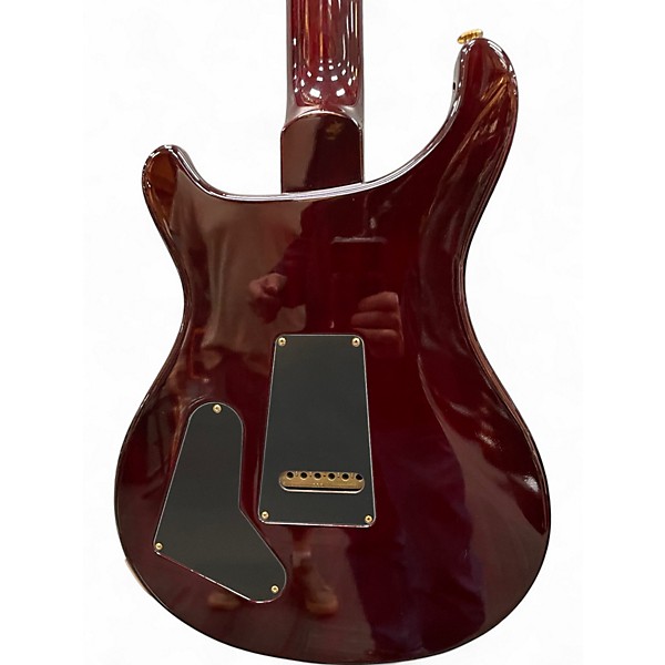 Used 2018 PRS Wood Library Custom 22 semi-hollow Midnight Wine Hollow Body Electric Guitar