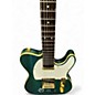 Used Optek Fretlight 200 Series Green Solid Body Electric Guitar