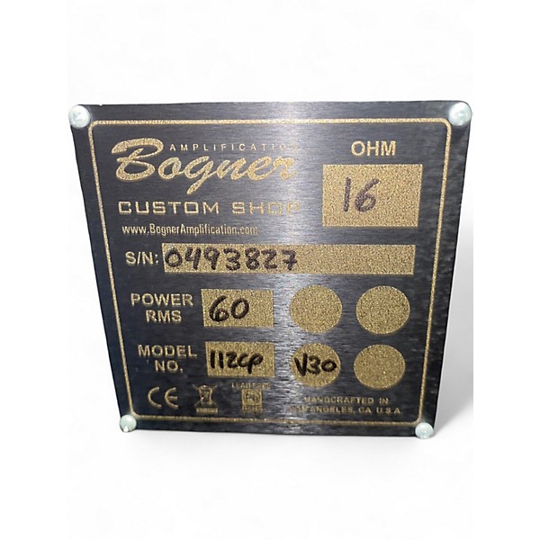 Used Bogner 112CPS 1x12 Guitar Cabinet