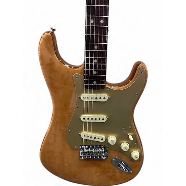 Used Fender Rarities Limited Edition Maple Quilt Top Stratocaster Natural Solid Body Electric Guitar