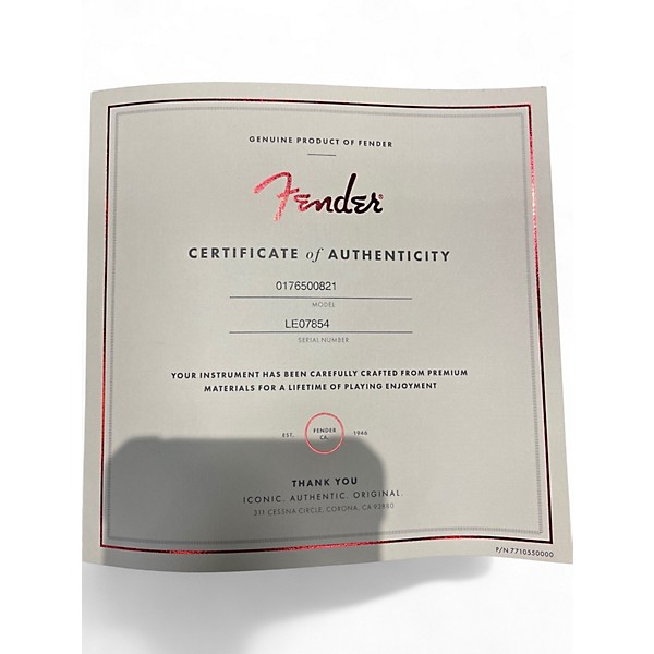 Used Fender Rarities Limited Edition Maple Quilt Top Stratocaster Natural Solid Body Electric Guitar