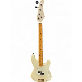 Used Cort Electric Bass White Electric Bass Guitar