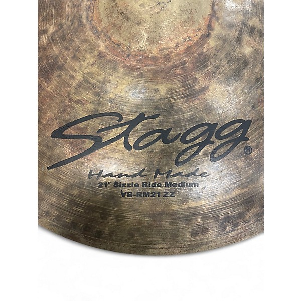 Used Stagg 21in Hand Made VB-RM21ZZ Sizzle Ride Medium Cymbal
