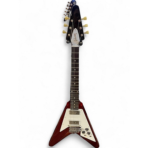 Used Gibson Custom 1967 Flying V Reissue Metallic Red Solid Body Electric Guitar