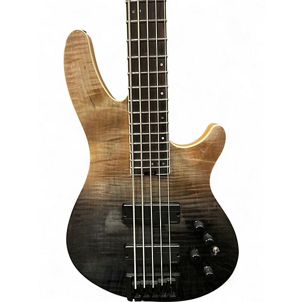 Used Schecter Guitar Research sls elite 5 black fade burst Electric Bass Guitar