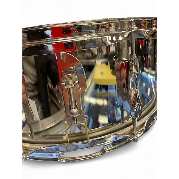 Used Premier 14in CHROME OVER METAL SNARE Chrome Drum