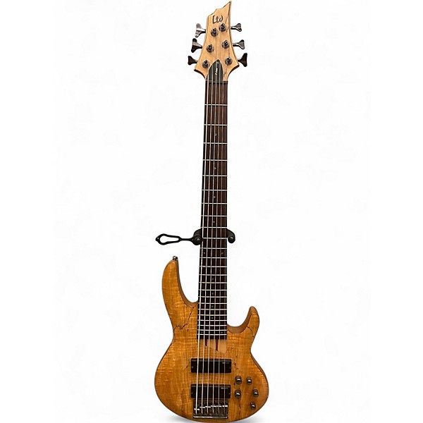 Used ESP LTD B206SM 6 String Natural Electric Bass Guitar
