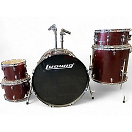 Used Ludwig 5 Piece backbeat 5 piece Red Drum Kit