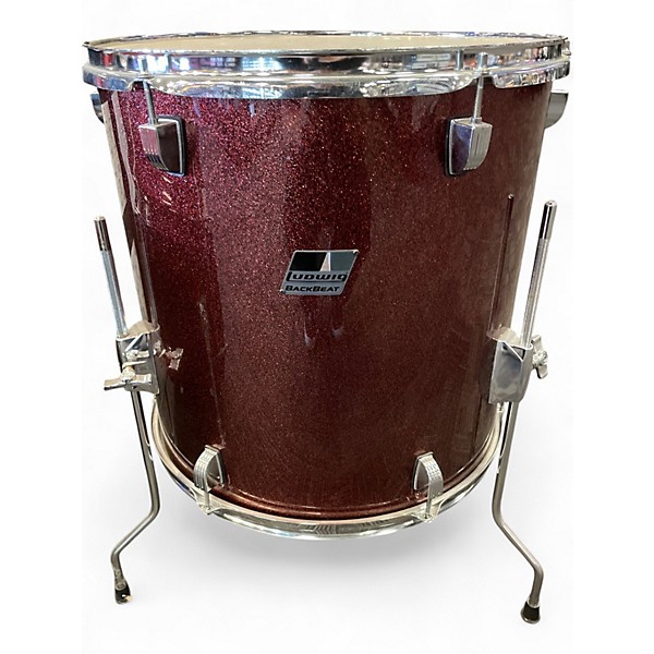 Used Ludwig 5 Piece backbeat 5 piece Red Drum Kit