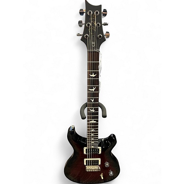 Used PRS CE24 Fire Red Burst Solid Body Electric Guitar