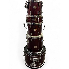 Used Pearl 5 Piece export series Burgundy Drum Kit