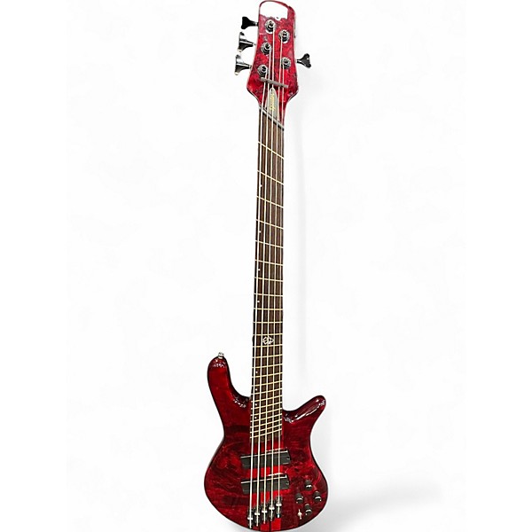 Used Spector ns dimension 5 trans crimson Electric Bass Guitar,Specials : American Fashion Style Bags On Sale