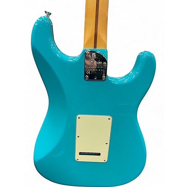 Used Fender American Professional II Stratocaster Left Handed Miami Blue Electric Guitar