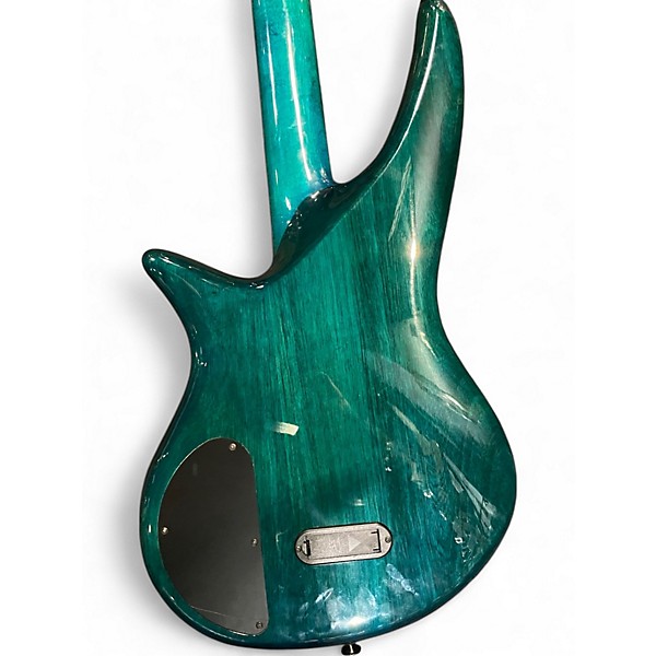 Used Jackson JS 4-STRING BASS GREEN BURST QUILT Electric Bass Guitar