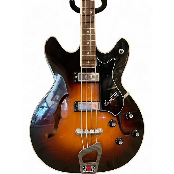 Vintage 1967 Hagstrom Viking Bass Sunburst Electric Bass Guitar