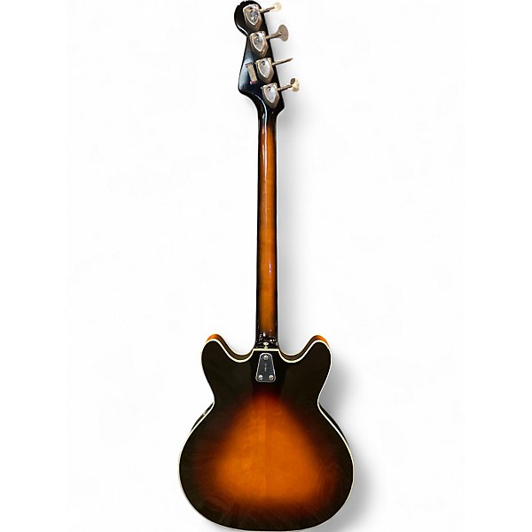 Vintage 1967 Hagstrom Viking Bass Sunburst Electric Bass Guitar