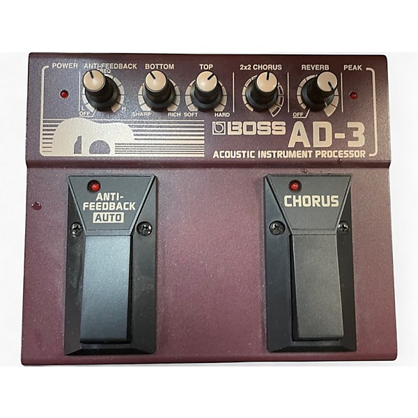 BOSS AD-3 アコースティックインストゥルメントプロセッサー Boss AD-3 Acoustic Instrument Effects Processor | Sweetwater