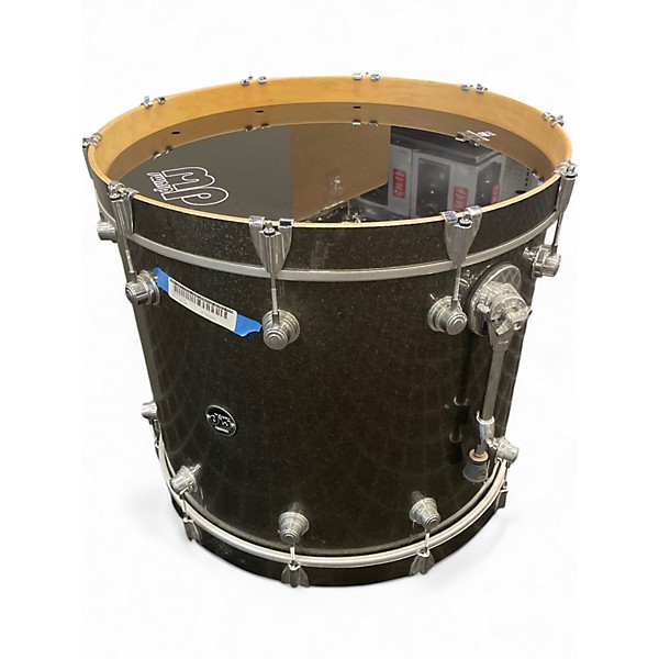 Used DW 5 Piece Performance Series Pewter Sparkel Drum Kit