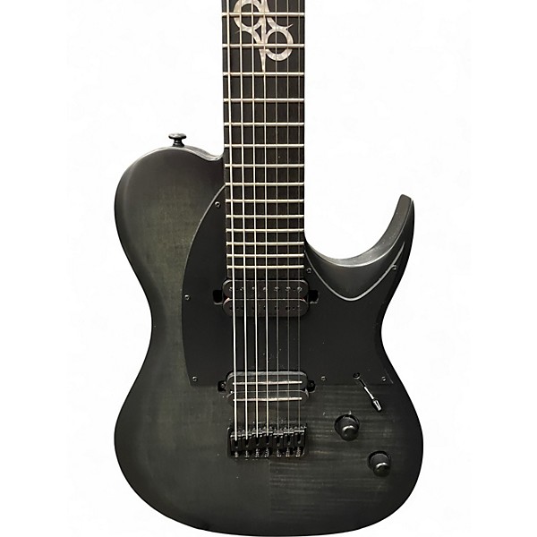 Used Solar Guitars T2.7 Flame Black Burst Solid Body Electric Guitar