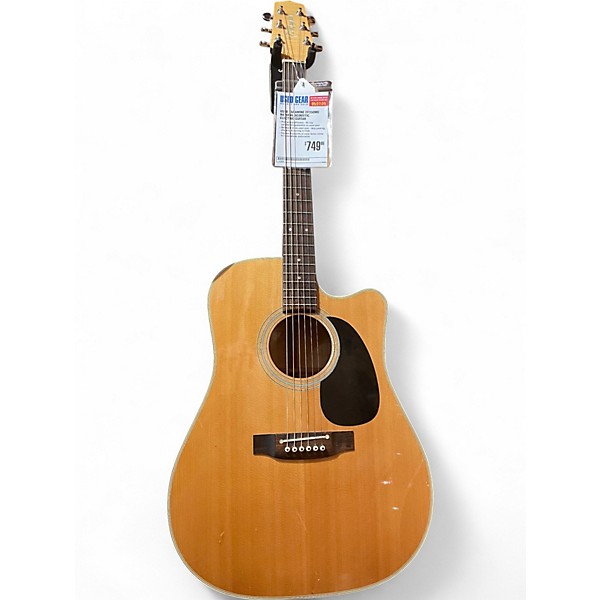Used Takamine EF350MC Natural Acoustic Electric Guitar
