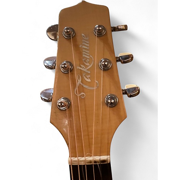 Used Takamine EF350MC Natural Acoustic Electric Guitar