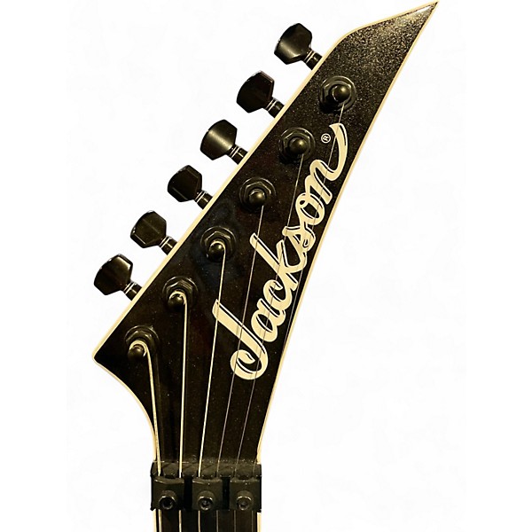 Used Jackson PRO PLUS DINKY BLACK SPARKLE Solid Body Electric Guitar