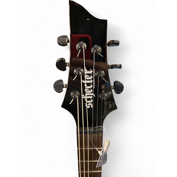 Used Schecter Guitar Research sunset triad Black Solid Body Electric Guitar