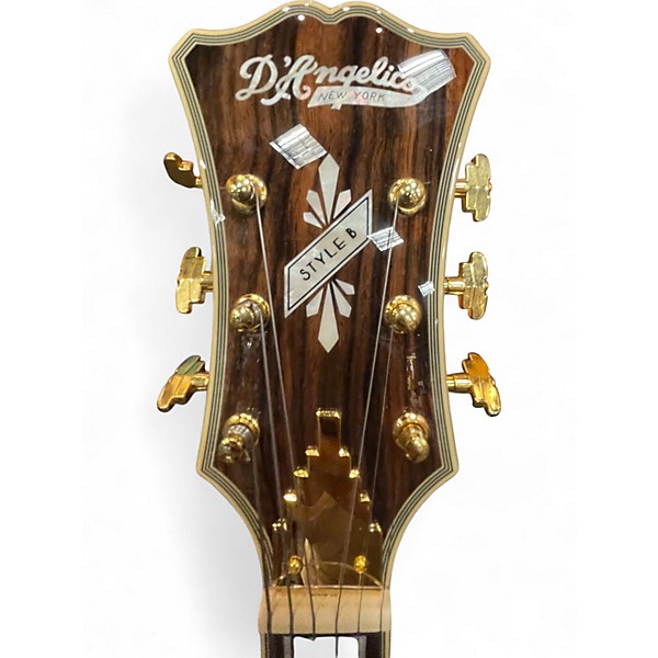 Used 2024 D'Angelico Excel Style B Archtop Amber Hollow Body Electric Guitar