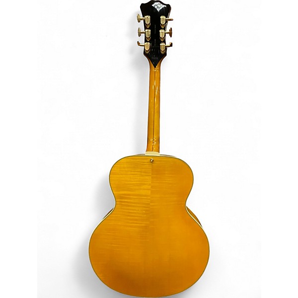 Used 2024 D'Angelico Excel Style B Archtop Amber Hollow Body Electric Guitar