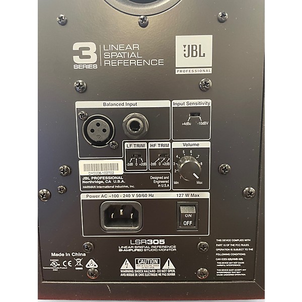 Used JBL LSR305 Pair Powered Monitor